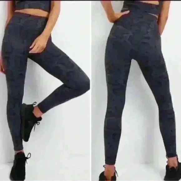 ALLFENIX Leggings Navy Snake 7/8 Medium - Picture 1 of 7